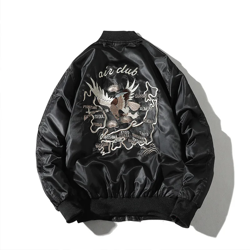 2019 Spring and Autumn Classic Yokosuka Map Embroidered Jackets Smooth Men Loose MA1 pilot jacket Bomber Coat
2019 Spring and Autumn Classic Yokosuka Map Embroidered Jackets Smooth Men Loose MA1 pilot jacket Bomber Coat