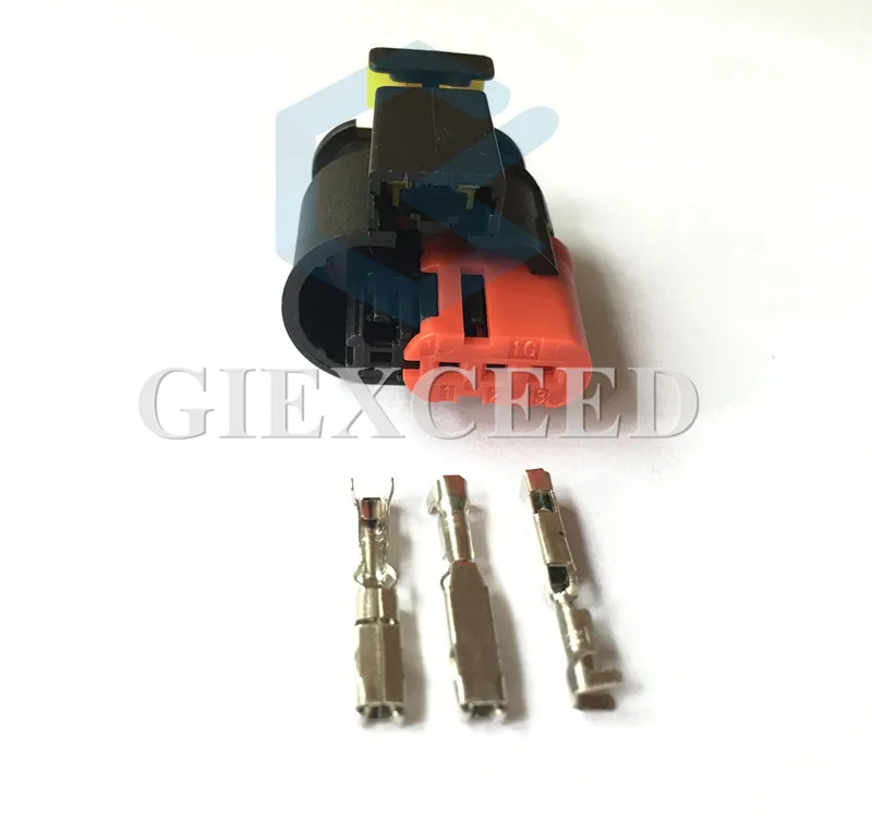2 Sets 3 Pin Starter 284425-1 Waterproof Auto Wire Connector Sealed Sensor Socket Fuel Diesel Injector Ignition Coil Connector
2 Sets 3 Pin Starter 284425-1 Waterproof Auto Wire Connector Sealed Sensor Socket Fuel Diesel Injector Ignition Coil Connector