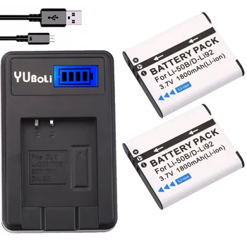 2pcs LI-50B High-Capacity li 50b Batteries 1800mAh + Dual USB Charger for Select Olympus Stylus Tough Series Digital Cameras
2pcs LI-50B High-Capacity li 50b Batteries 1800mAh + Dual USB Charger for Select Olympus Stylus Tough Series Digital Cameras