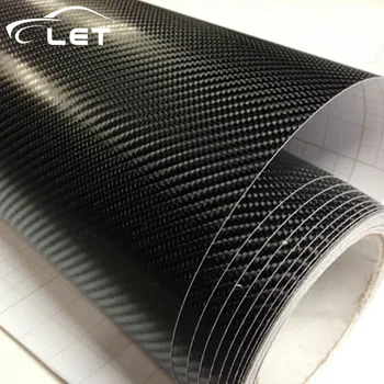 

152x50cm Car Styling glossy black 4D Carbon Fiber Fibre Vinyl Film Motorcycle Car Accessories 3M Car Sticker And Decals Wrap