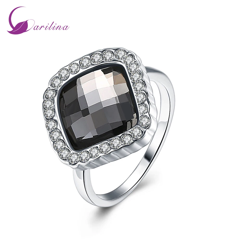 Luxury Sparkling Black Topaz 18K stamp rings for women Fashion jewelry Gift ring size 7 8 R2044
Luxury Sparkling Black Topaz 18K stamp rings for women Fashion jewelry Gift ring size 7 8 R2044