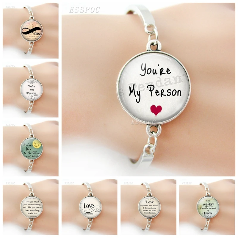 You Are My Person Bracelet Glass Dome Silver Plated Bracelet Bangle Women Fashion Accessories Valentines Day Gift To Girlfriend
You Are My Person Bracelet Glass Dome Silver Plated Bracelet Bangle Women Fashion Accessories Valentines Day Gift To Girlfriend