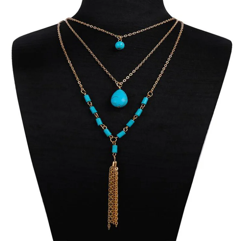 N145 Bohemian Long Multi Layered Chain Necklace for Women Gold Color Vintage Fashion Tassel Necklaces Jewelry Party Gift
N145 Bohemian Long Multi Layered Chain Necklace for Women Gold Color Vintage Fashion Tassel Necklaces Jewelry Party Gift