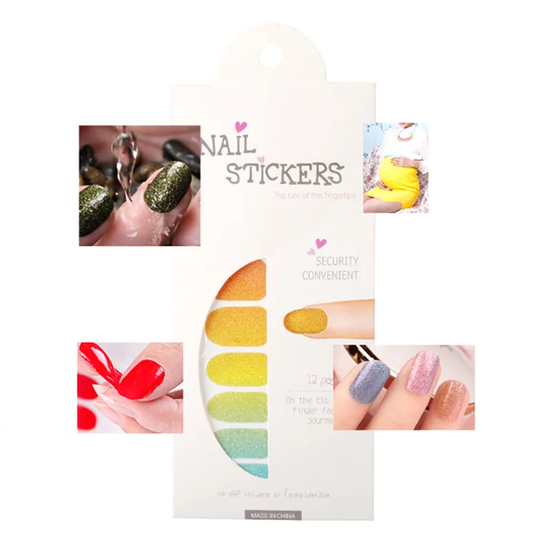 1PC Gradient Color Glitter Powder Stickers Nail Wraps DIY Full Cover Nail Decals Nails Sticker Art Decorations
1PC Gradient Color Glitter Powder Stickers Nail Wraps DIY Full Cover Nail Decals Nails Sticker Art Decorations