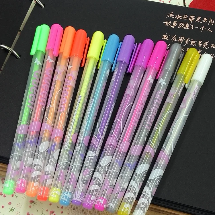 12PCS Lovely New 0.8mm Candy Color Princess Style Multicolor Gel Ink Pen Escolar Stationery Papelaria Office School Supplies
12PCS Lovely New 0.8mm Candy Color Princess Style Multicolor Gel Ink Pen Escolar Stationery Papelaria Office School Supplies