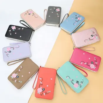 Women Embroidery Pattern Wallet Long Purse Phone Card Holder Large Capacity Best Sale-WT
Women Embroidery Pattern Wallet Long Purse Phone Card Holder Large Capacity Best Sale-WT