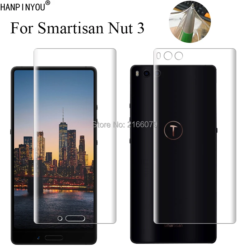 For Smartisan Nut 3 Pro 3 Nut3 5.99" Soft TPU Front Back Full Cover Screen Protector Transparent Protective Film + Clean Tools
For Smartisan Nut 3 Pro 3 Nut3 5.99" Soft TPU Front Back Full Cover Screen Protector Transparent Protective Film + Clean Tools