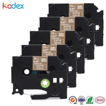 Kodex 5 pieces compatible Brothe TZe-MQ835 white on satin gold 12mm laminated label tape for Brother P-Touch printer ribbon
Kodex 5 pieces compatible Brothe TZe-MQ835 white on satin gold 12mm laminated label tape for Brother P-Touch printer ribbon