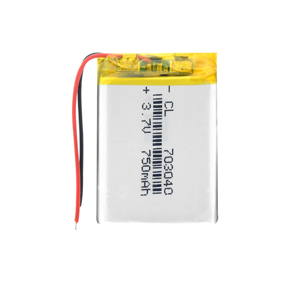 3.7V lithium polymer battery 703040 750MA Li-Po Battery With PCB For DVD MP3 MP4 MP5 GPS Power Bank Bluetooth GPS Navigator Toy
3.7V lithium polymer battery 703040 750MA Li-Po Battery With PCB For DVD MP3 MP4 MP5 GPS Power Bank Bluetooth GPS Navigator Toy