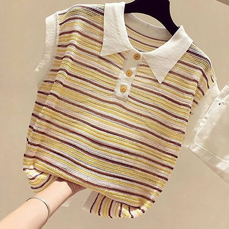 Thin Sweater Women's Sailor Collar Sweater Female Spring Autumn Loose Pullover Casual Bright silk Strip Sweaters Female
Thin Sweater Women's Sailor Collar Sweater Female Spring Autumn Loose Pullover Casual Bright silk Strip Sweaters Female