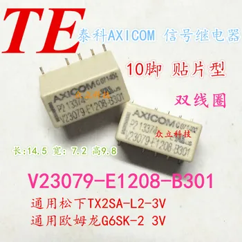 Free shipping lot (10 pieces/lot) V23079--E1208-B301 10PINS 3VDC Signal Relay original New
Free shipping lot (10 pieces/lot) V23079--E1208-B301 10PINS 3VDC Signal Relay original New