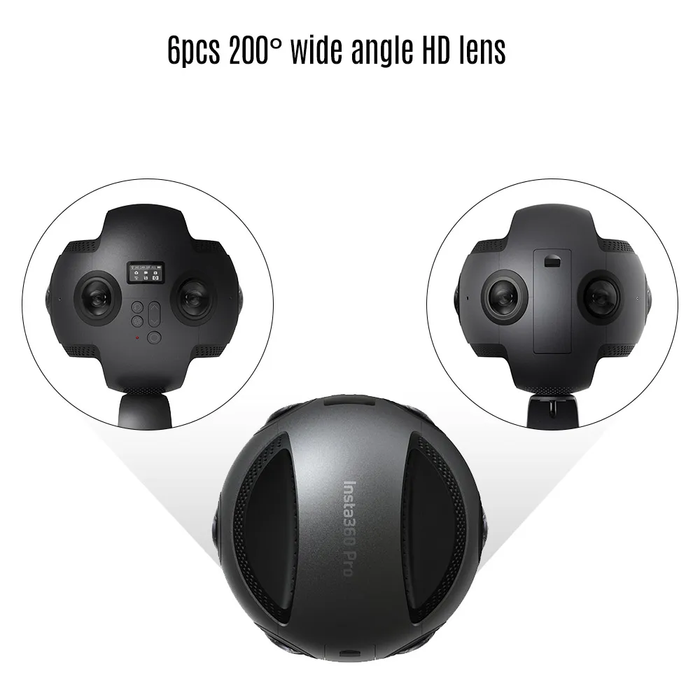 Insta360 Pro 8K 360 VR Video Camera 4K 100fps 8