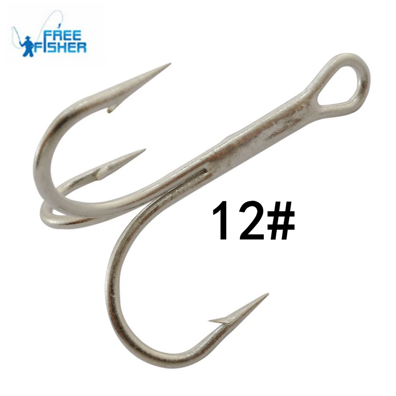 Free Fisher 100pcs Fishing Hooks 12# High Carbon Steel Treble Hook Kit Fishing Tools
Free Fisher 100pcs Fishing Hooks 12# High Carbon Steel Treble Hook Kit Fishing Tools
