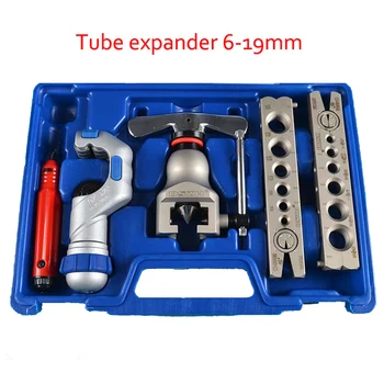 1 SET Tube Expander With Cutter And Chamfering Copper Tube/ Pipe Expanding Tools Set Trumpet Tool 5-19mm WK-806FT
1 SET Tube Expander With Cutter And Chamfering Copper Tube/ Pipe Expanding Tools Set Trumpet Tool 5-19mm WK-806FT