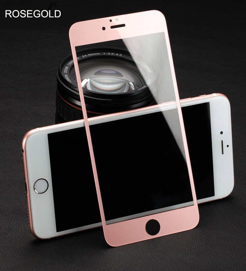 High Quality 9H Full Screen Colorful Tempered Glass For font b iPhone b font 5 5S