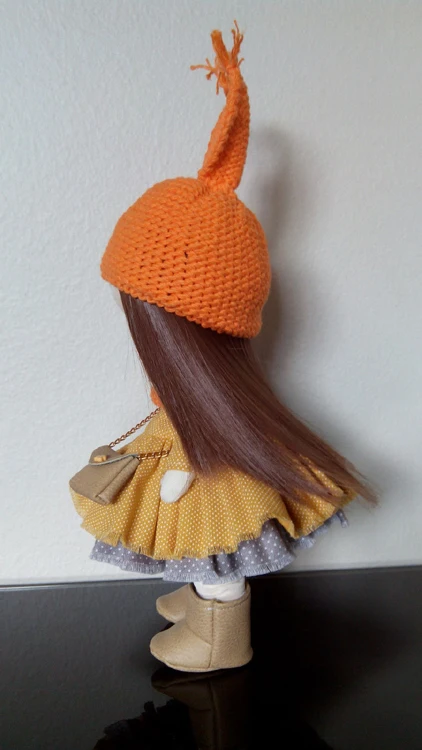 25cm Hair for Textile Interior Doll, Handmade Doll hair Fabric Decor Art doll wigs 15