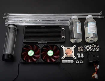 Syscooling acrylic transparent hard tube water cooling kit for CPU, computer radiating system
Syscooling acrylic transparent hard tube water cooling kit for CPU, computer radiating system