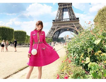 Spring High Waist Slim Warm A-Line Dress Female Long Sleeve Sweater Dress High Street Women Elegant Knitted Dress
Spring High Waist Slim Warm A-Line Dress Female Long Sleeve Sweater Dress High Street Women Elegant Knitted Dress