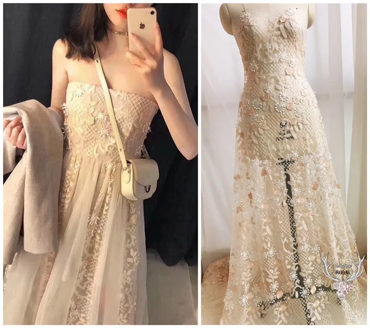 Champagne color allover sequins lace fabric 2018 Latest fashion show women dress lace material 1 yard! Shiny sequined lace nice!
Champagne color allover sequins lace fabric 2018 Latest fashion show women dress lace material 1 yard! Shiny sequined lace nice!