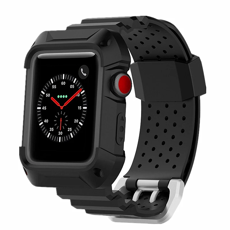 DEHWSG New Sport band For apple watch 3 42mm/38mm For i watch 3/2/1 wrist band bracelet Rubber watchband with Protective case
DEHWSG New Sport band For apple watch 3 42mm/38mm For i watch 3/2/1 wrist band bracelet Rubber watchband with Protective case
