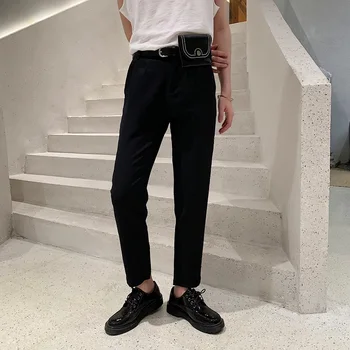 Men Rivet Pocket Fashion Slim Fit Casual Straight Pants Male Streetwear Punk Gothic Hip Hop Harem Trousers Black Suit Pants
Men Rivet Pocket Fashion Slim Fit Casual Straight Pants Male Streetwear Punk Gothic Hip Hop Harem Trousers Black Suit Pants