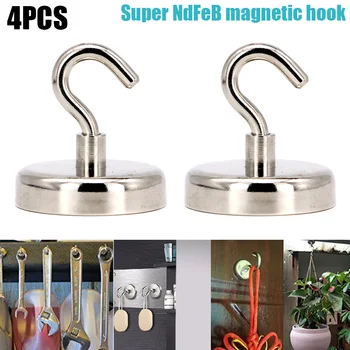 4pcs Magnetic Hooks Powerful Heavy Duty Neodymium Magnet Refrigerator Surfaces Not Scratch DC120
4pcs Magnetic Hooks Powerful Heavy Duty Neodymium Magnet Refrigerator Surfaces Not Scratch DC120
