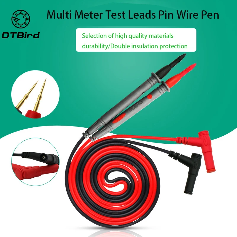 10v 20v Multi Meter Test Pen Cable 110cm Needle Tip Probe Universal Digital Multimeter Lead Probe Wire Needle
10v 20v Multi Meter Test Pen Cable 110cm Needle Tip Probe Universal Digital Multimeter Lead Probe Wire Needle