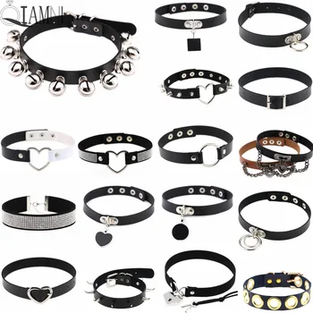 QIAMNI Harajuku Punk Rock Gothic Sexy PU Leather Heart Round Spike Rivet Collar Choker Necklace Body Jewelry Birthday Party Gift
QIAMNI Harajuku Punk Rock Gothic Sexy PU Leather Heart Round Spike Rivet Collar Choker Necklace Body Jewelry Birthday Party Gift