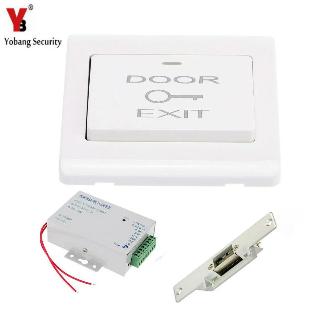Yobang Security Home Gate Opener Access Control System with Electric Magnetic Door Lock + Exit Door Switch + DC12V Power Supply
Yobang Security Home Gate Opener Access Control System with Electric Magnetic Door Lock + Exit Door Switch + DC12V Power Supply