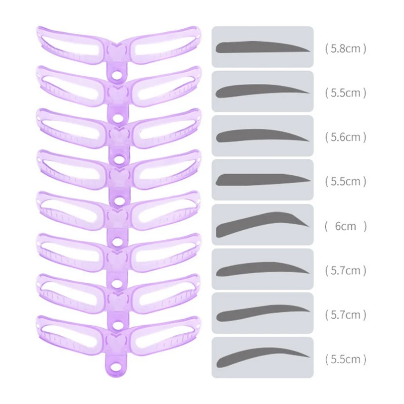 8pcs/set Eyebrow Stencils Shaping Grooming Eye Brow Make Up Model Template Reusable Design Eyebrows Styling Tool
8pcs/set Eyebrow Stencils Shaping Grooming Eye Brow Make Up Model Template Reusable Design Eyebrows Styling Tool