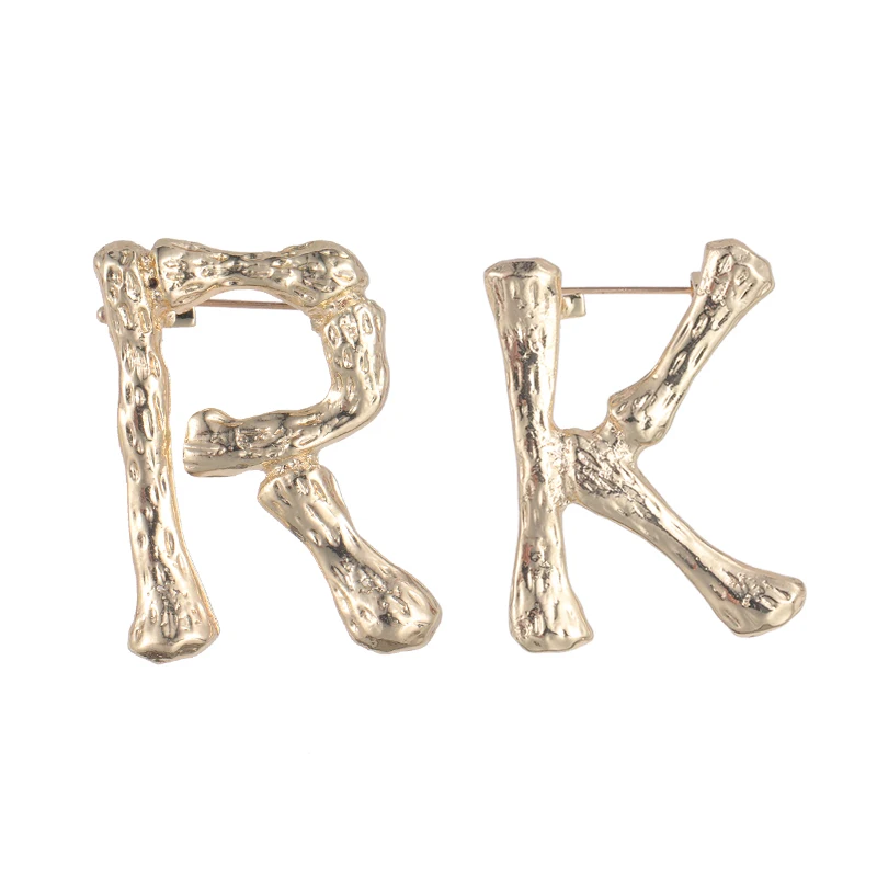 WEIMANJINGDIAN Brand New Arrival Set of 2 PCS Letter R and Letter K Alloy Metal Brooch Pins in Gold Color
WEIMANJINGDIAN Brand New Arrival Set of 2 PCS Letter R and Letter K Alloy Metal Brooch Pins in Gold Color