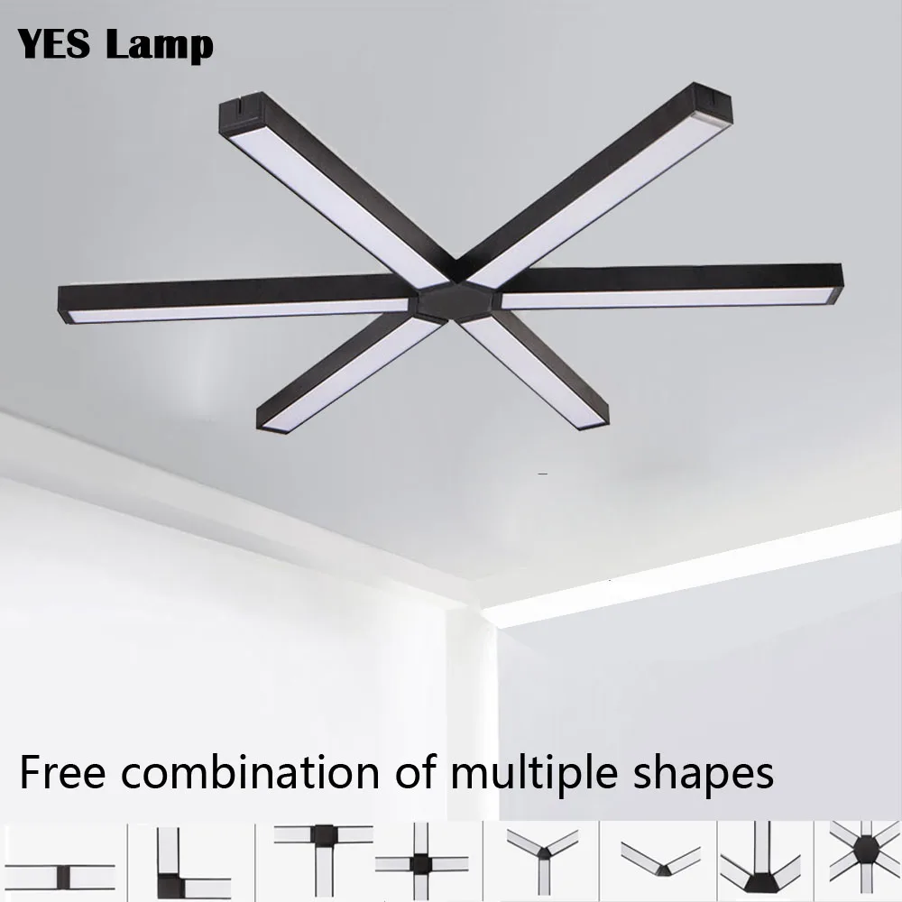 LED strip light splicing office chandelier indoor surface mounted conference room exhibition hall workbench hanging line light
LED strip light splicing office chandelier indoor surface mounted conference room exhibition hall workbench hanging line light