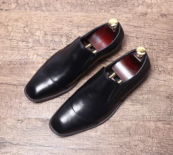 Square toe men weddding dress shoes 2018 italian leather male oxfords shoes black business office formal driving derby shoes
Square toe men weddding dress shoes 2018 italian leather male oxfords shoes black business office formal driving derby shoes