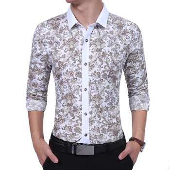 Brand 2018 Fashion Male Shirt Long-Sleeves High Quality Floral Casual Youth Mens Dress Shirts Slim Men Shirt XXL
Brand 2018 Fashion Male Shirt Long-Sleeves High Quality Floral Casual Youth Mens Dress Shirts Slim Men Shirt XXL