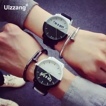 Fashion Simple I am a boy I am a girl Soft Rubber Quartz Wristwatches Wrist Watch for Men Women Lovers Students Young
Fashion Simple I am a boy I am a girl Soft Rubber Quartz Wristwatches Wrist Watch for Men Women Lovers Students Young
