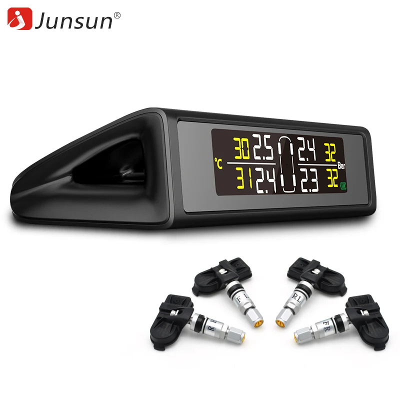 Junsun TPMS Tire Pressure Monitoring System Plastic Case of Car Alarm logicar With 4 Sensors Tire Pressure Indicator Cap
Junsun TPMS Tire Pressure Monitoring System Plastic Case of Car Alarm logicar With 4 Sensors Tire Pressure Indicator Cap