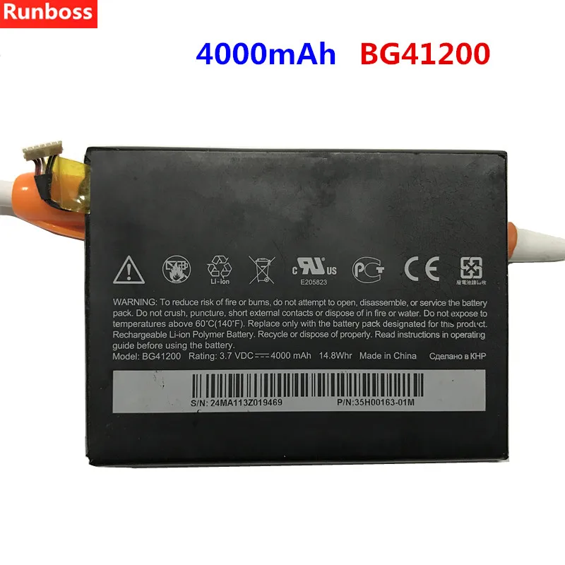 100% New Original BG41200 4000mah battery For HTC EVO View 4G Flyer P510E 35H00163-00P 35H00163-02M BG41200 35H00163-00M
100% New Original BG41200 4000mah battery For HTC EVO View 4G Flyer P510E 35H00163-00P 35H00163-02M BG41200 35H00163-00M
