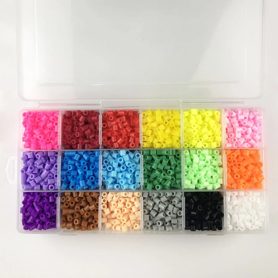 18 Colors about 6500pcs 5mm Hama Beads Perler Beads EVA Fuse beads for Children DIY Educational jigsaw puzzle toy
18 Colors about 6500pcs 5mm Hama Beads Perler Beads EVA Fuse beads for Children DIY Educational jigsaw puzzle toy