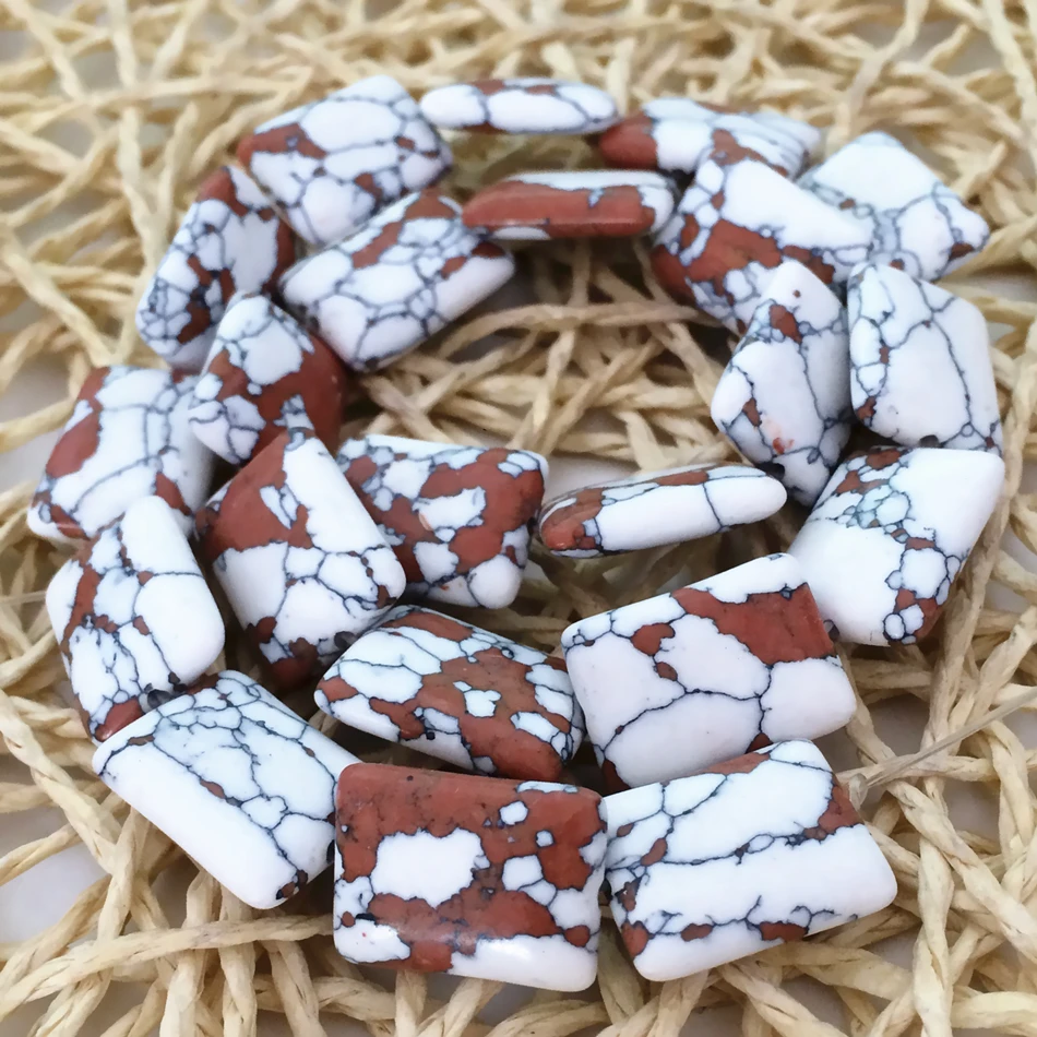 Taiwan white tiger turquoise rectangle stone 13x18mm multicolor jasper loose beads diy jewelry making 15 inch F241GS
Taiwan white tiger turquoise rectangle stone 13x18mm multicolor jasper loose beads diy jewelry making 15 inch F241GS