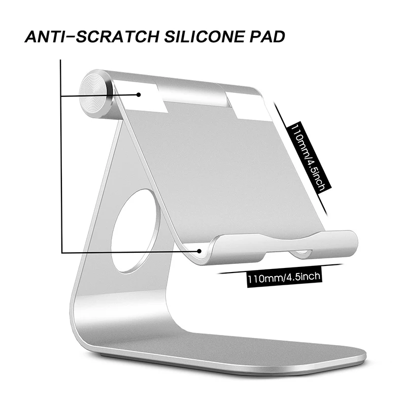 Portefeuille Tablet Stand Aluminum Adjustabl Holder For iPad Pro 10.5 Mini Air 2 iPhone X 7 8 6 6S PLus E-readers Bed Lazy Stand (4)