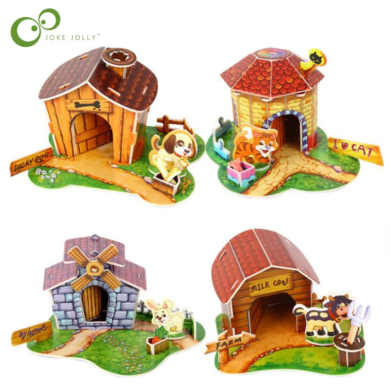 Children Kindergarten early educational childhood toys puzzle pet house 3D puzzle creative baby birthday gift WYQ
Children Kindergarten early educational childhood toys puzzle pet house 3D puzzle creative baby birthday gift WYQ
