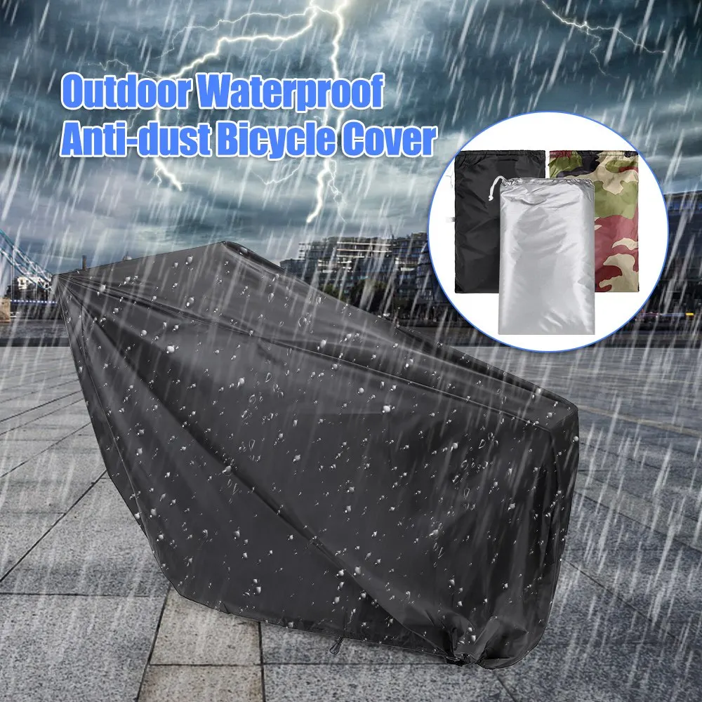 Universal Bicycle Cover Waterproof Outdoor Bicycle Cover Foldable Bike Storage Bag for MTB Rain Snow Dust Protective Cubiertas
Universal Bicycle Cover Waterproof Outdoor Bicycle Cover Foldable Bike Storage Bag for MTB Rain Snow Dust Protective Cubiertas