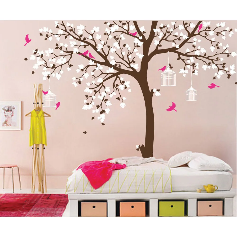 Romantic Flower large Tree Birds Removable Vinyl Nursery Art Decals PVC Poster Wall Stickers for Baby Kids Room Home Decoration
Romantic Flower large Tree Birds Removable Vinyl Nursery Art Decals PVC Poster Wall Stickers for Baby Kids Room Home Decoration