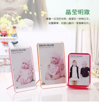Transparent crystal photo frame Creative 5/ 6/ 7/ 8/ 10 Inch Multicolour color side edge acrylic photo frame with support rack
Transparent crystal photo frame Creative 5/ 6/ 7/ 8/ 10 Inch Multicolour color side edge acrylic photo frame with support rack
