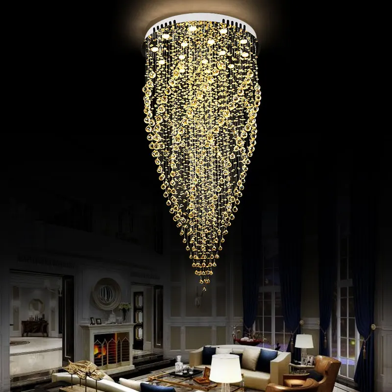 Modern Crystal Chandelier Light Fixtures LED GU10 Suspension Light luminaire Living Hang lamp Foyer cristal Staircase Light
Modern Crystal Chandelier Light Fixtures LED GU10 Suspension Light luminaire Living Hang lamp Foyer cristal Staircase Light