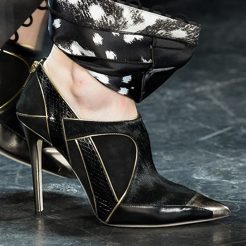 Women's Shoes 2019 Spring New Ankle Boots Leather Stitching High Heels Sexy Stiletto Heels Pointed Toe Roman Shoes Bota Feminina
Women's Shoes 2019 Spring New Ankle Boots Leather Stitching High Heels Sexy Stiletto Heels Pointed Toe Roman Shoes Bota Feminina