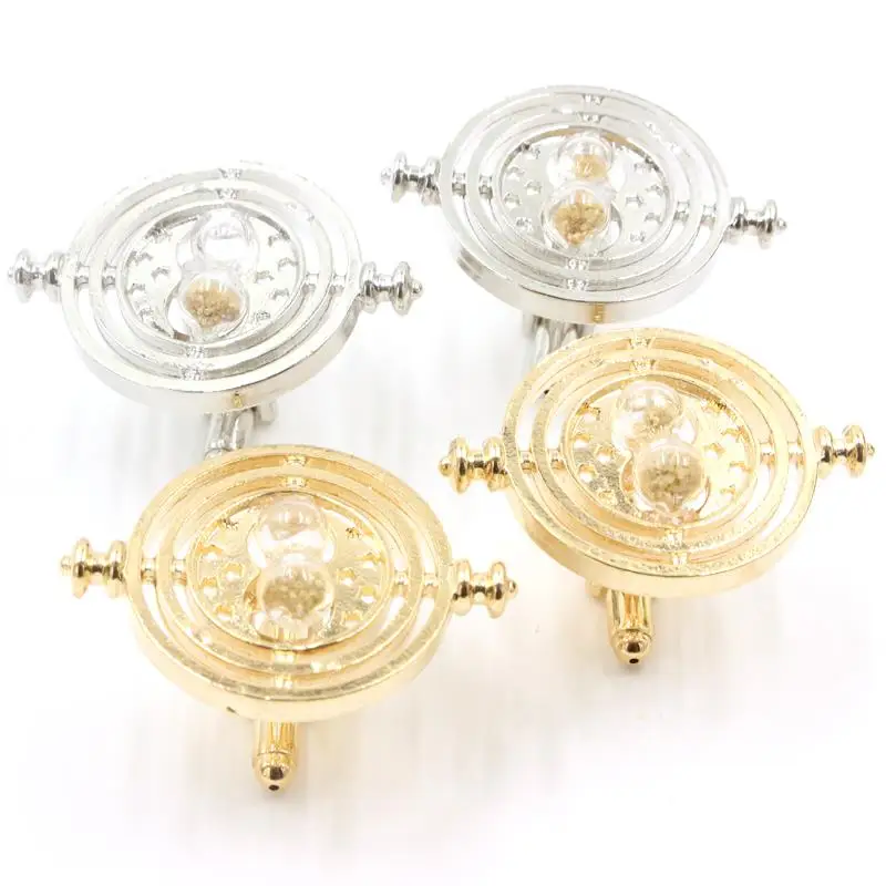 Gold/Silver Time Turner Glass Hourglass Cufflinks For Mens Shirt Brand Cuff Buttons Cuff Links Christmas Gifts
Gold/Silver Time Turner Glass Hourglass Cufflinks For Mens Shirt Brand Cuff Buttons Cuff Links Christmas Gifts