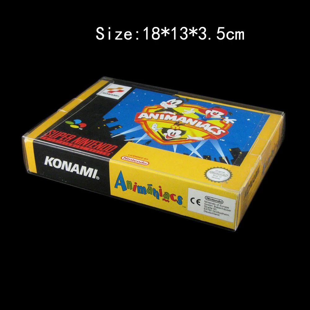 100pcs/lot Clear transparent for SNES for N64 Game box Protector Case CIB games plastic PET Protector for Nintendo game boxes
100pcs/lot Clear transparent for SNES for N64 Game box Protector Case CIB games plastic PET Protector for Nintendo game boxes