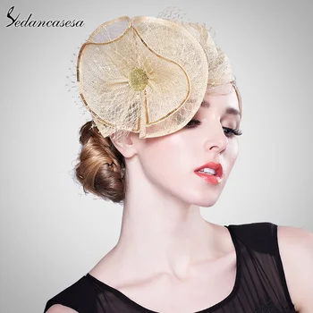 Sedancasesa Wedding Fascinator Cocktail Hats For Women Formal Sinamay Hat Ladies Party Church Hat Girl Accessories Free Size
Sedancasesa Wedding Fascinator Cocktail Hats For Women Formal Sinamay Hat Ladies Party Church Hat Girl Accessories Free Size
