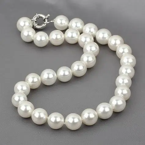 Shell Pearl Jewelry,14MM White Color Round Shape Sea Shell Pearl Necklace,Choker Round Shell Beads Jewelry.
Shell Pearl Jewelry,14MM White Color Round Shape Sea Shell Pearl Necklace,Choker Round Shell Beads Jewelry.